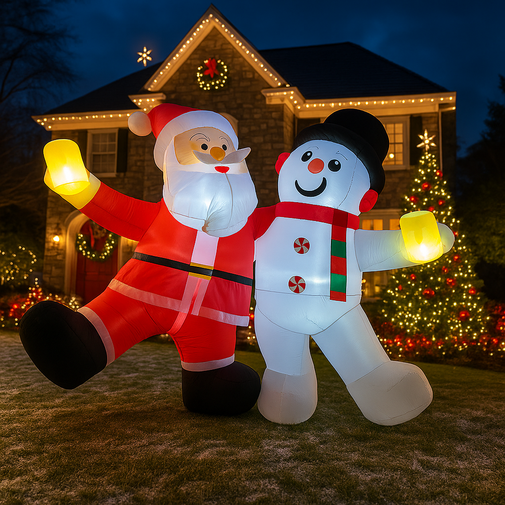 1.8M/5.9FT Inflatable Santa Cl - Outdoor Lighting Xmas ulasan dan harga