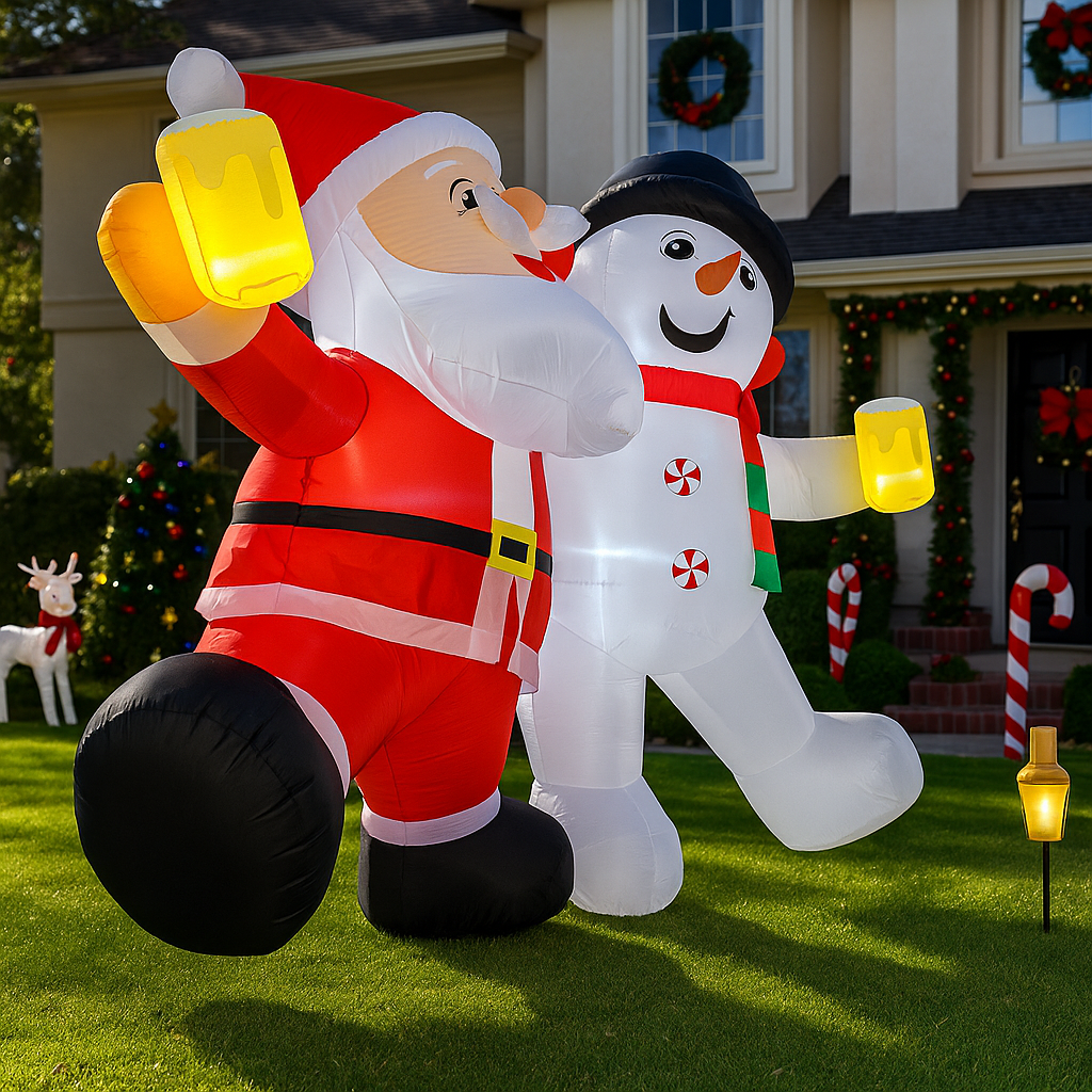 1.8M/5.9FT Inflatable Santa Cl - Outdoor Lighting Xmas ulasan dan harga