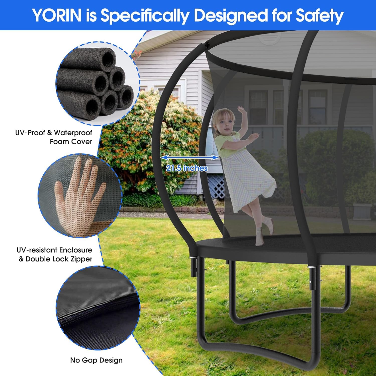 Large Outdoor Trampoline with  - Outdoor Lighting For Garden ulasan dan harga