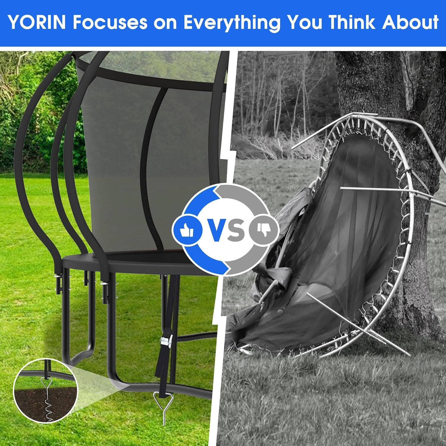 Large Outdoor Trampoline with  - Outdoor Lighting For Garden ulasan dan harga