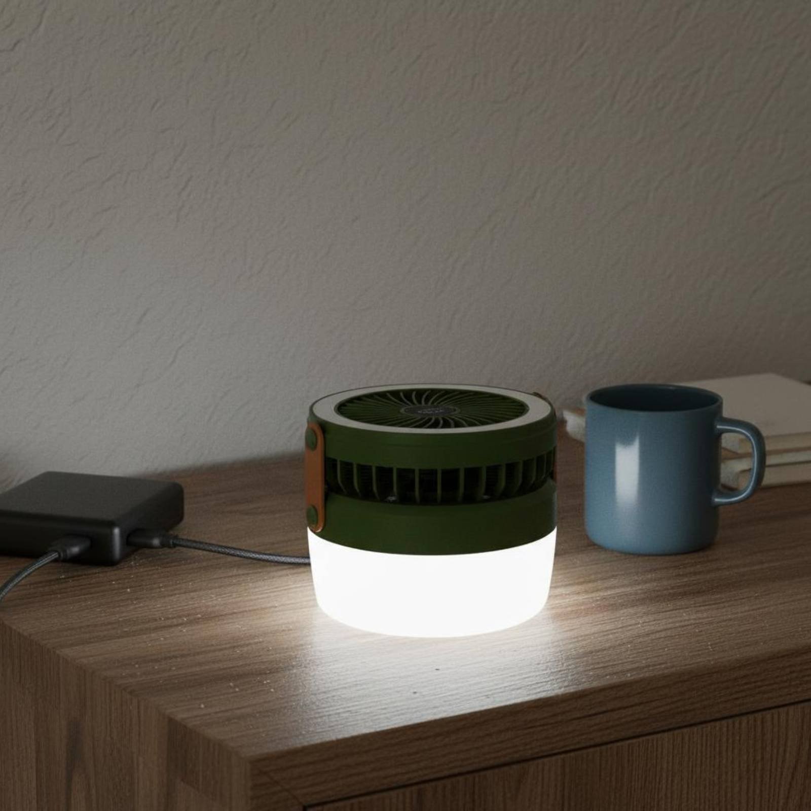 Solar Camping Fan Lantern Fold - Outdoor Lighting Design ulasan dan harga