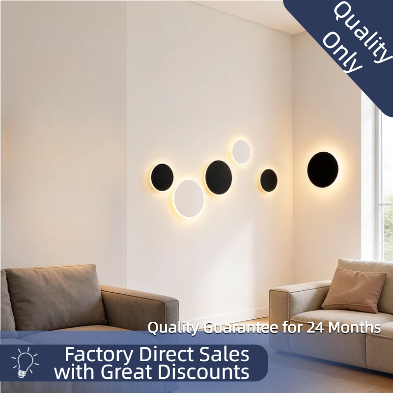 Nordic Minimalist Round LED Wa - Outdoor Lighting Up And Down ulasan dan harga