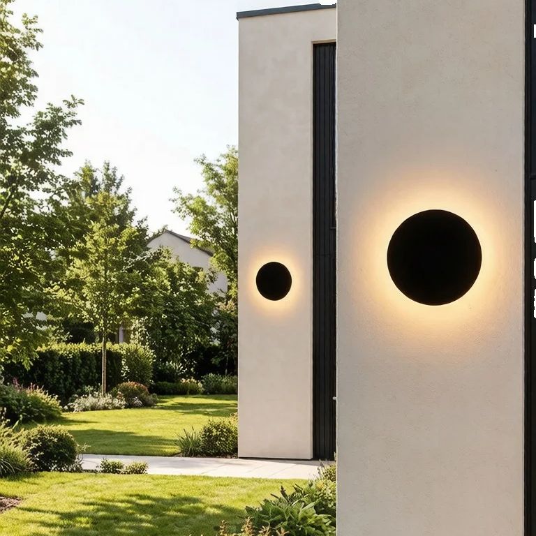 Nordic Minimalist Round LED Wa - Outdoor Lighting Up And Down ulasan dan harga