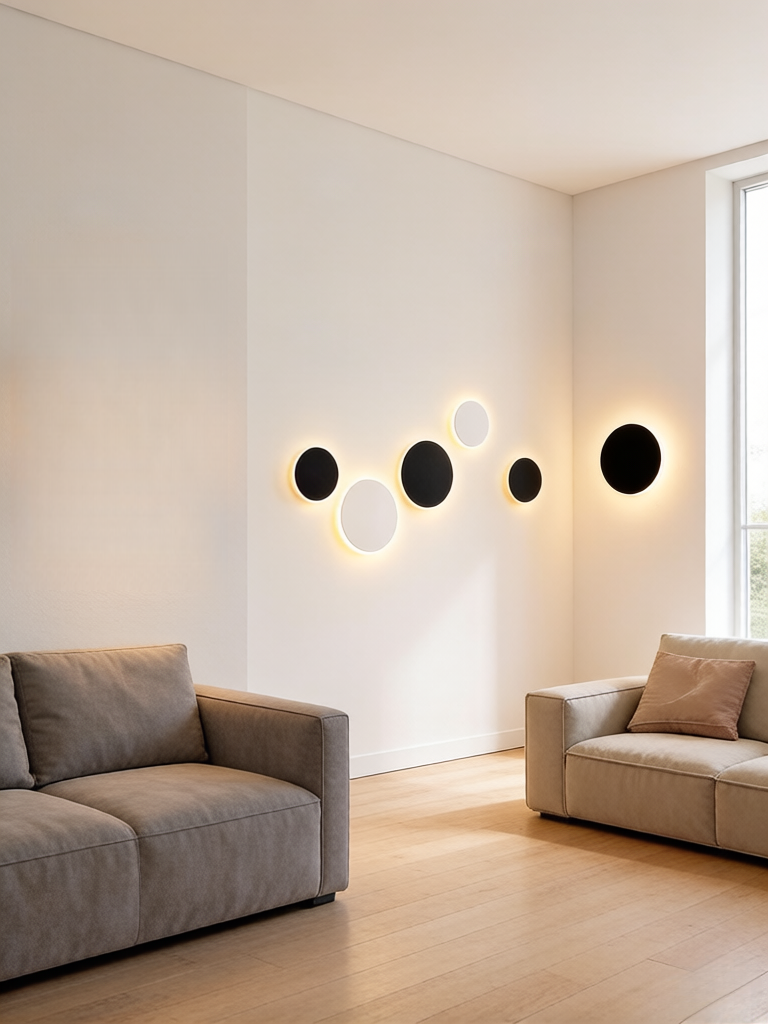 Nordic Minimalist Round LED Wa - Outdoor Lighting Up And Down ulasan dan harga