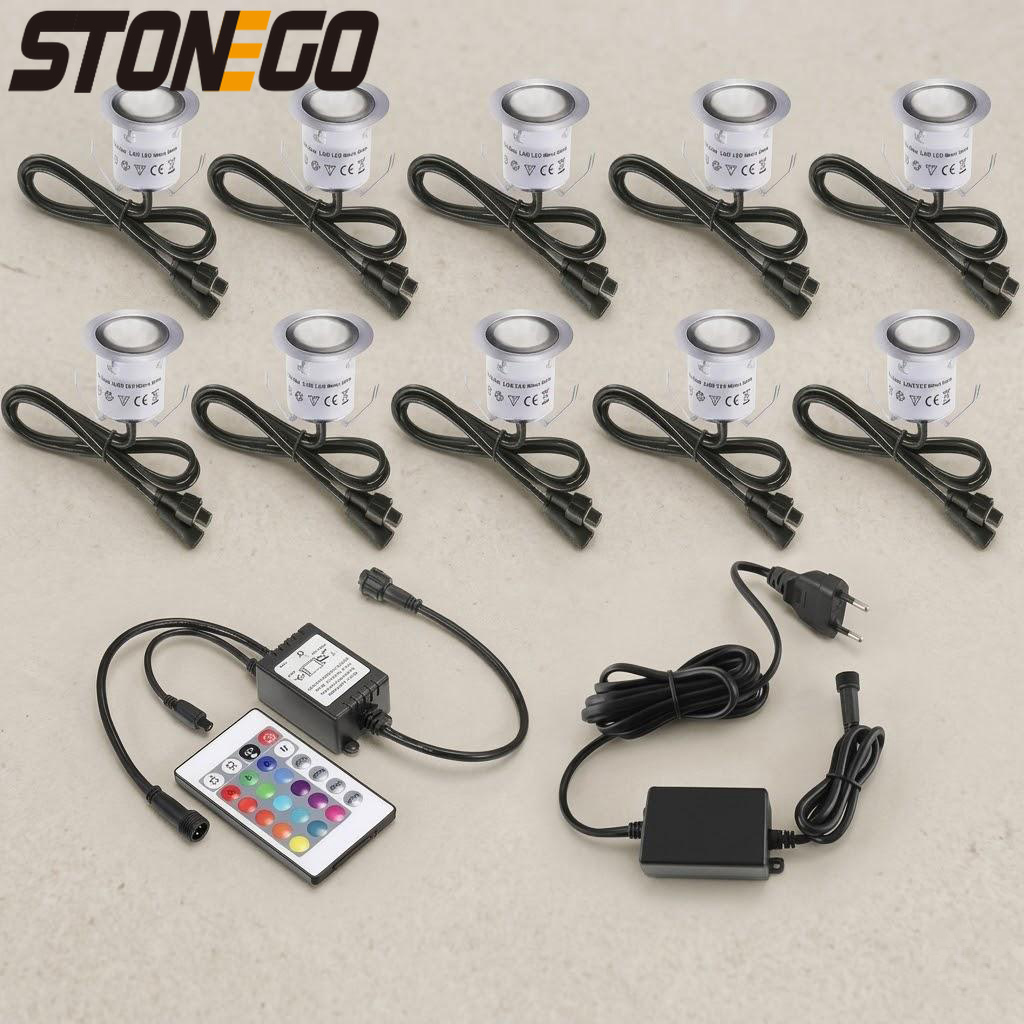 32mm RGBW LED Recessed Deck Li - Outdoor Lighting Ground Fixtures ulasan dan harga