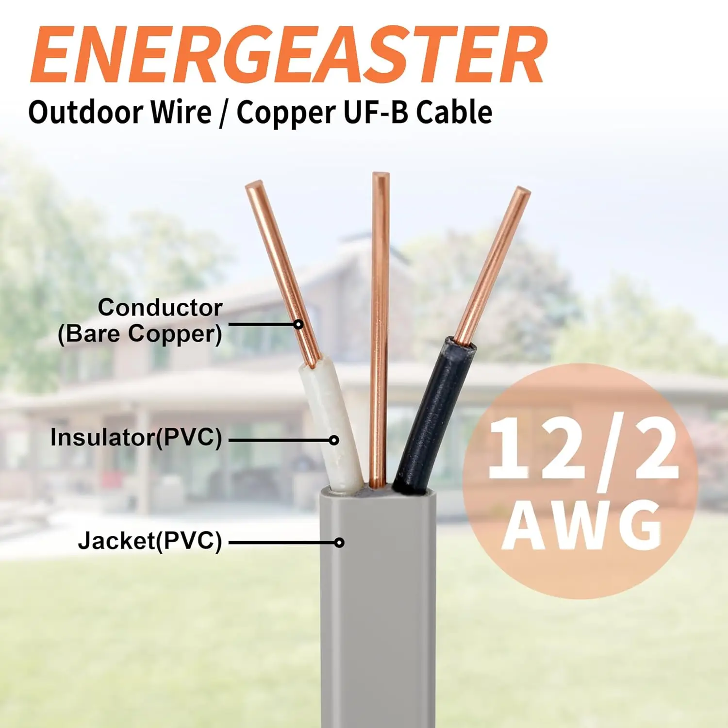 12/2 UF-B Wire 150 FT Pure Cop - Outdoor Lighting Cable B&Q ulasan dan harga