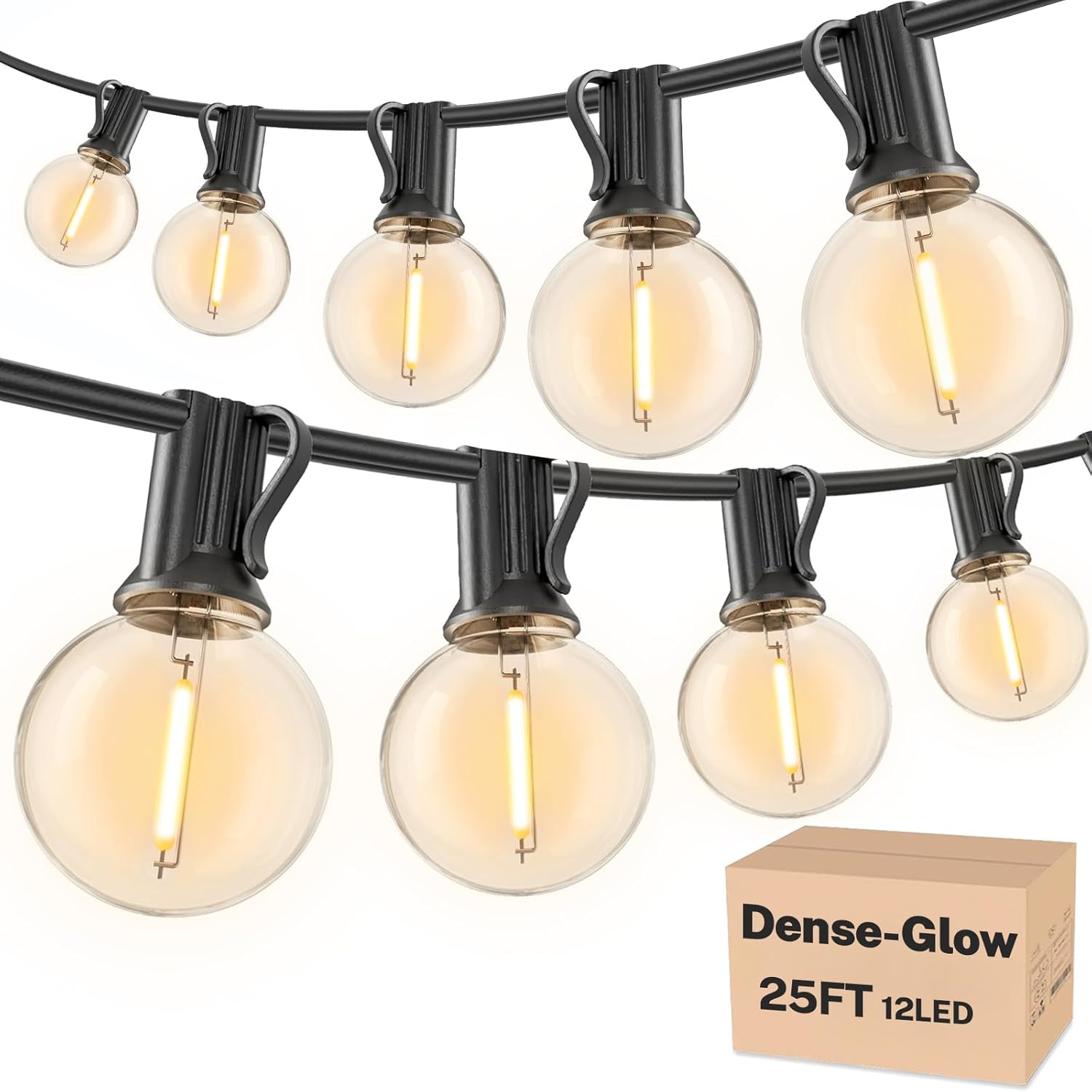 Outdoor String Lights 25 FT, P - String Light Bistro ulasan dan harga