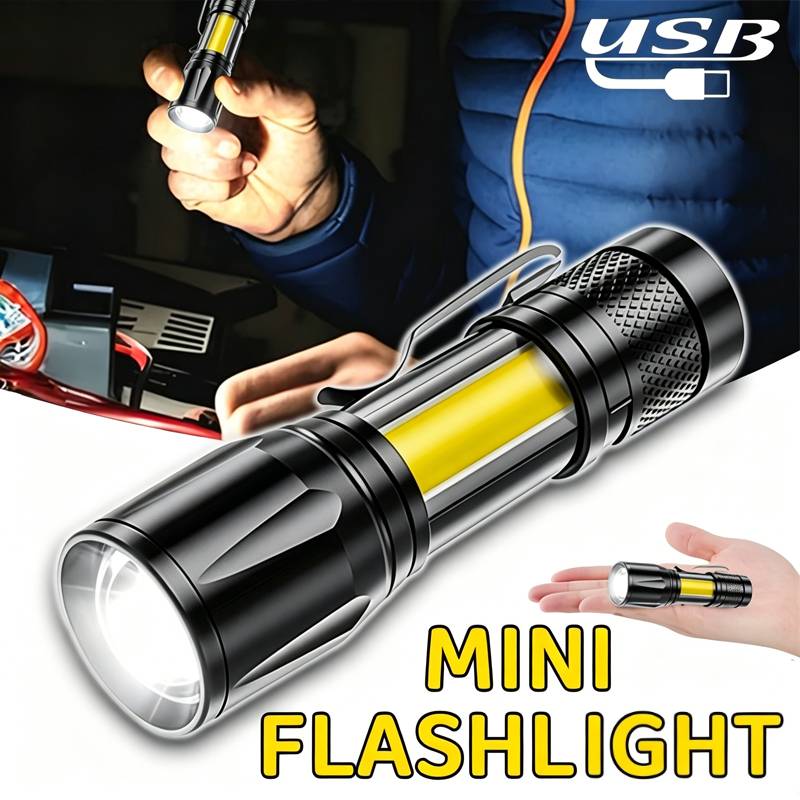 Mini LED Flashlight COB Floodl - Outdoor Lighting Beacon ulasan dan harga