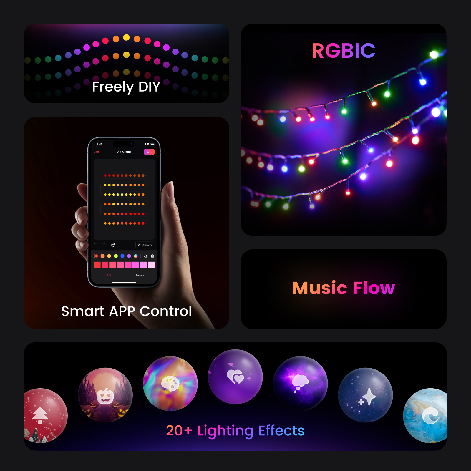 YEELIGHT Christmas String Ligh - Outdoor Lighting Xmas ulasan dan harga