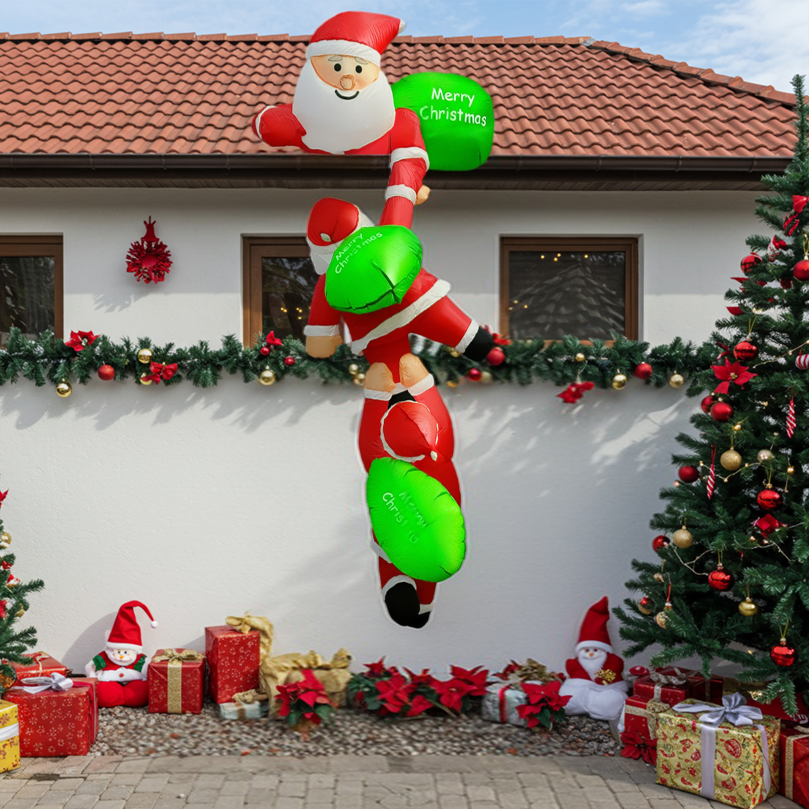 8FT Christmas Inflatable Outdo - Outdoor Lighting Xmas ulasan dan harga
