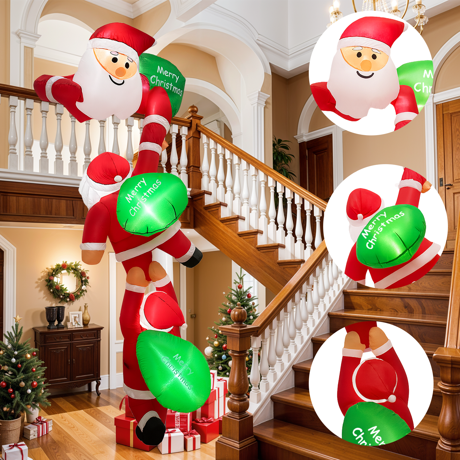 8FT Christmas Inflatable Outdo - Outdoor Lighting Xmas ulasan dan harga