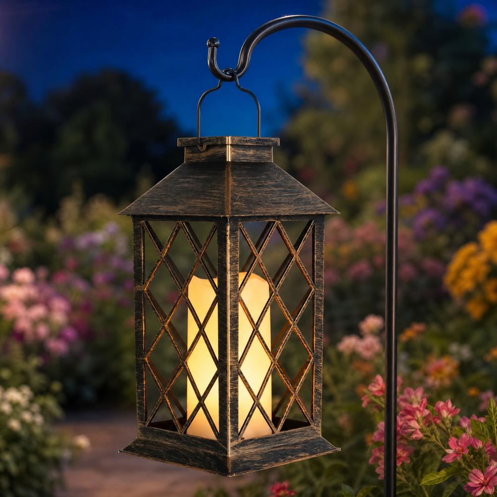 Retro Solar Lantern, Outdoor S - Outdoor Lighting Yard Decoration ulasan dan harga