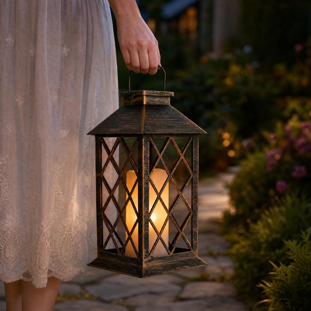 Retro Solar Lantern, Outdoor S - Outdoor Lighting Yard Decoration ulasan dan harga