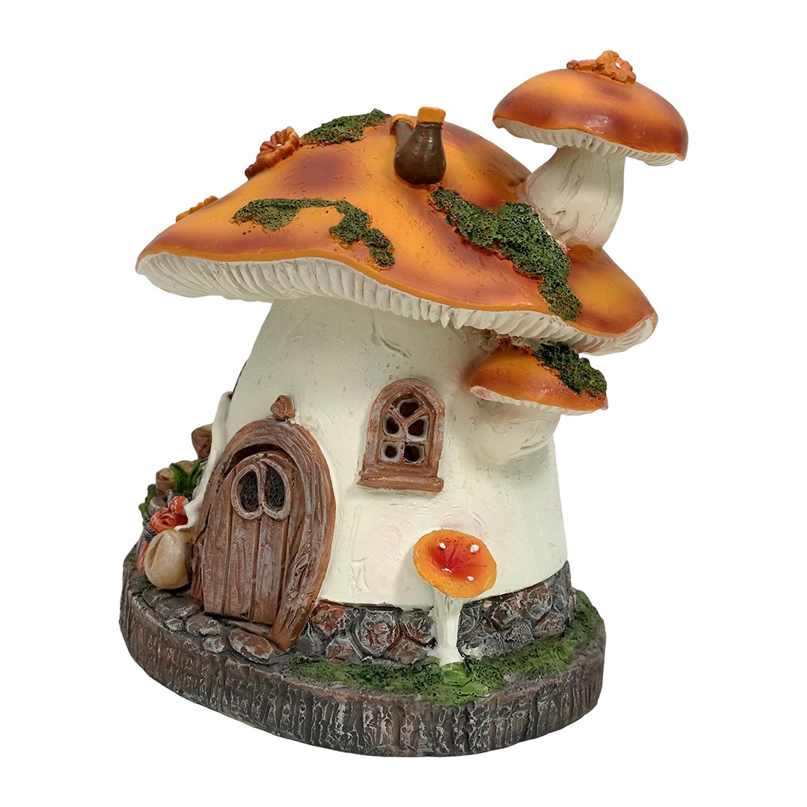 Mushroom House Statue Solar Li - Outdoor Lighting Unique ulasan dan harga