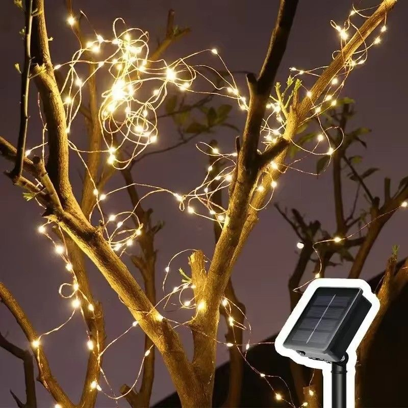 Solar Fairy LED Copper Wire Li - Outdoor Lighting On House ulasan dan harga