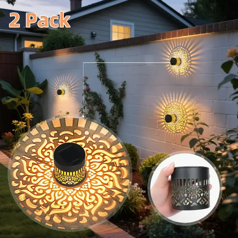 Solar Wall Lights solar hollow - Outdoor Lighting Xmas ulasan dan harga