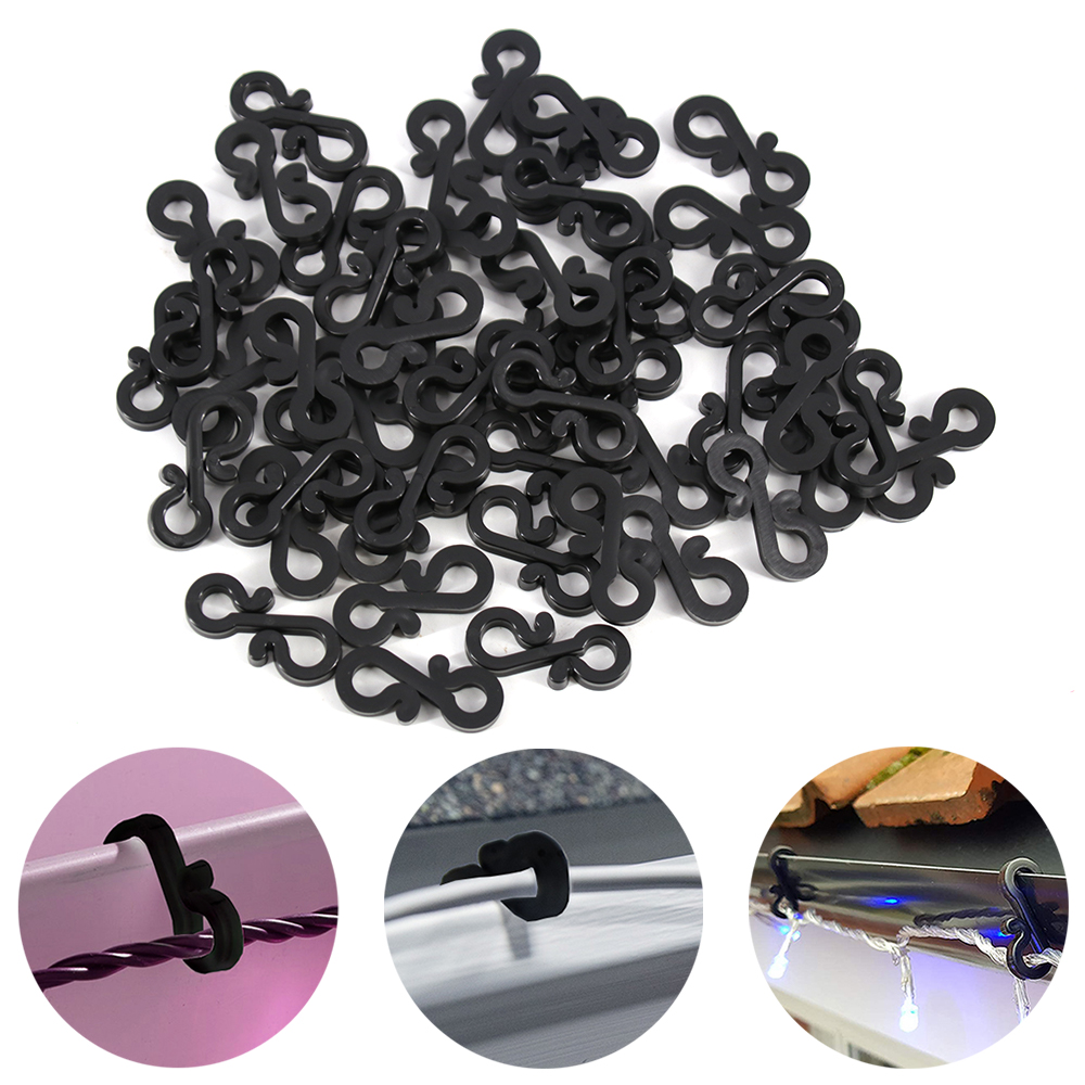 120Pcs Plastic Hooks Gutter Ho - Outdoor Lighting Xmas ulasan dan harga