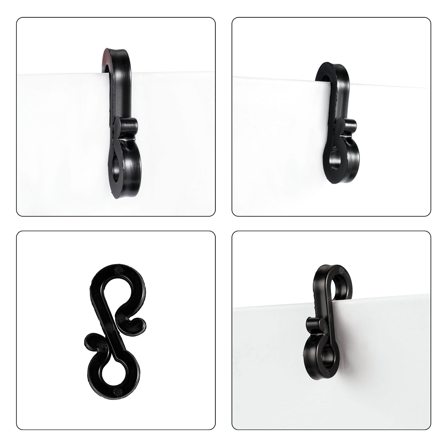 120Pcs Plastic Hooks Gutter Ho - Outdoor Lighting Xmas ulasan dan harga