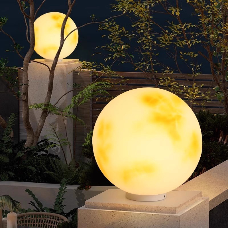 Circle Art Outdoor Light Luxur - Outdoor Lighting Yard Decoration ulasan dan harga