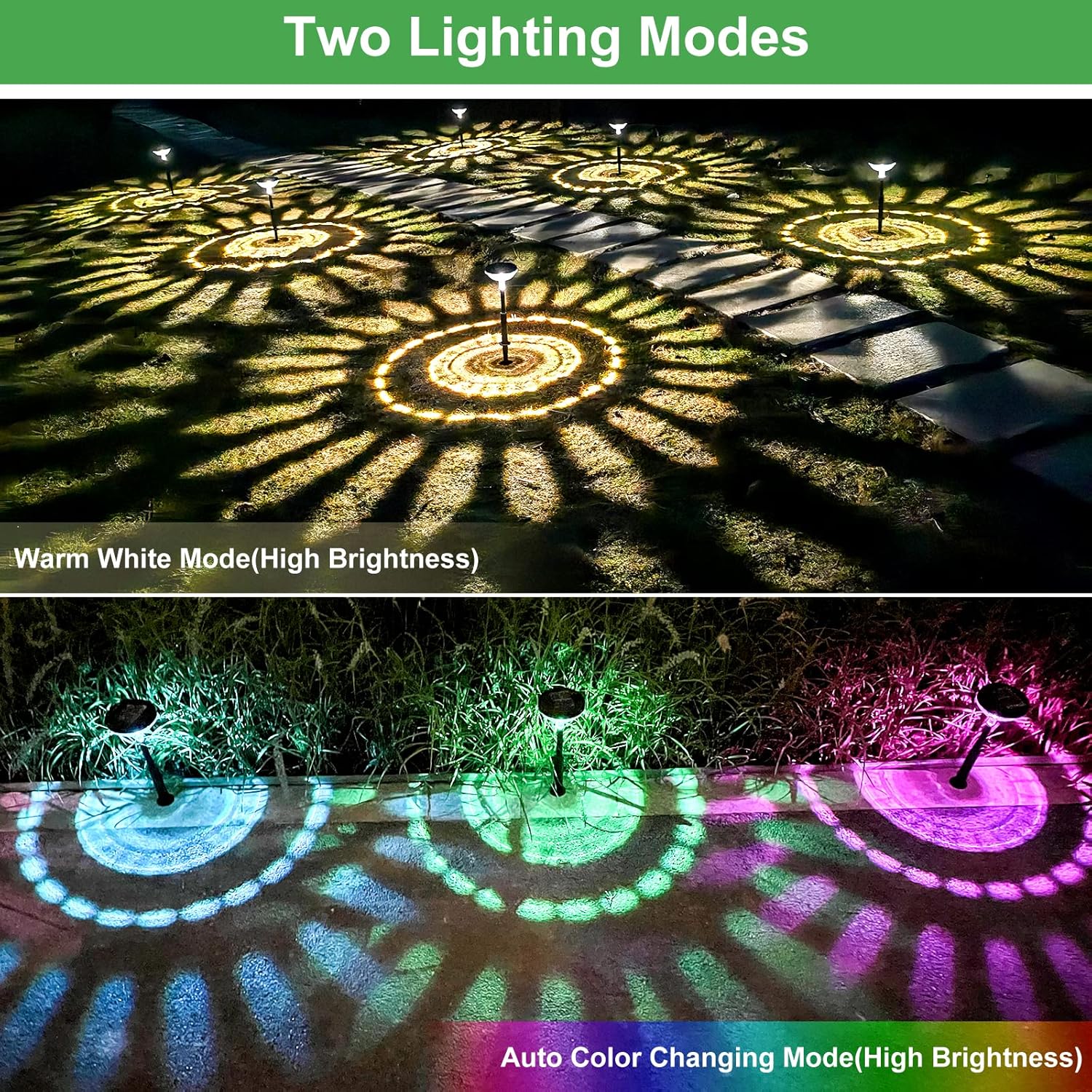 6 Pack Solar Pathway Lights wi - Outdoor Lighting Yard Decoration ulasan dan harga