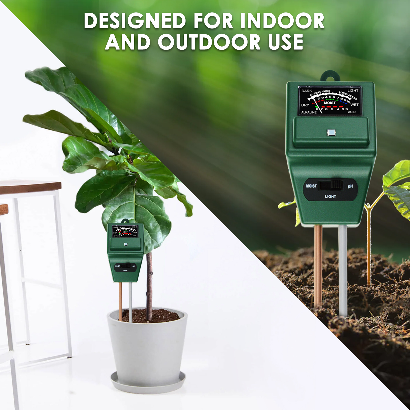 3-in-1 Soil PH Moisture Light  - Outdoor Lighting Expressions ulasan dan harga