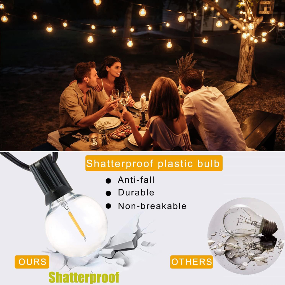 8M/15M G40 Globe String Lights - String Light Bistro ulasan dan harga