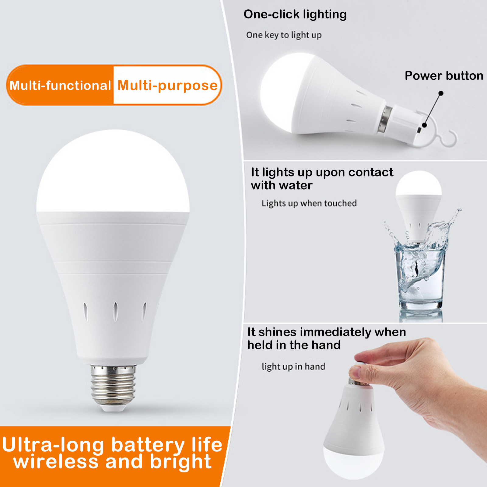 12W Rechargeable LED Emergency - Outdoor Lighting Design ulasan dan harga