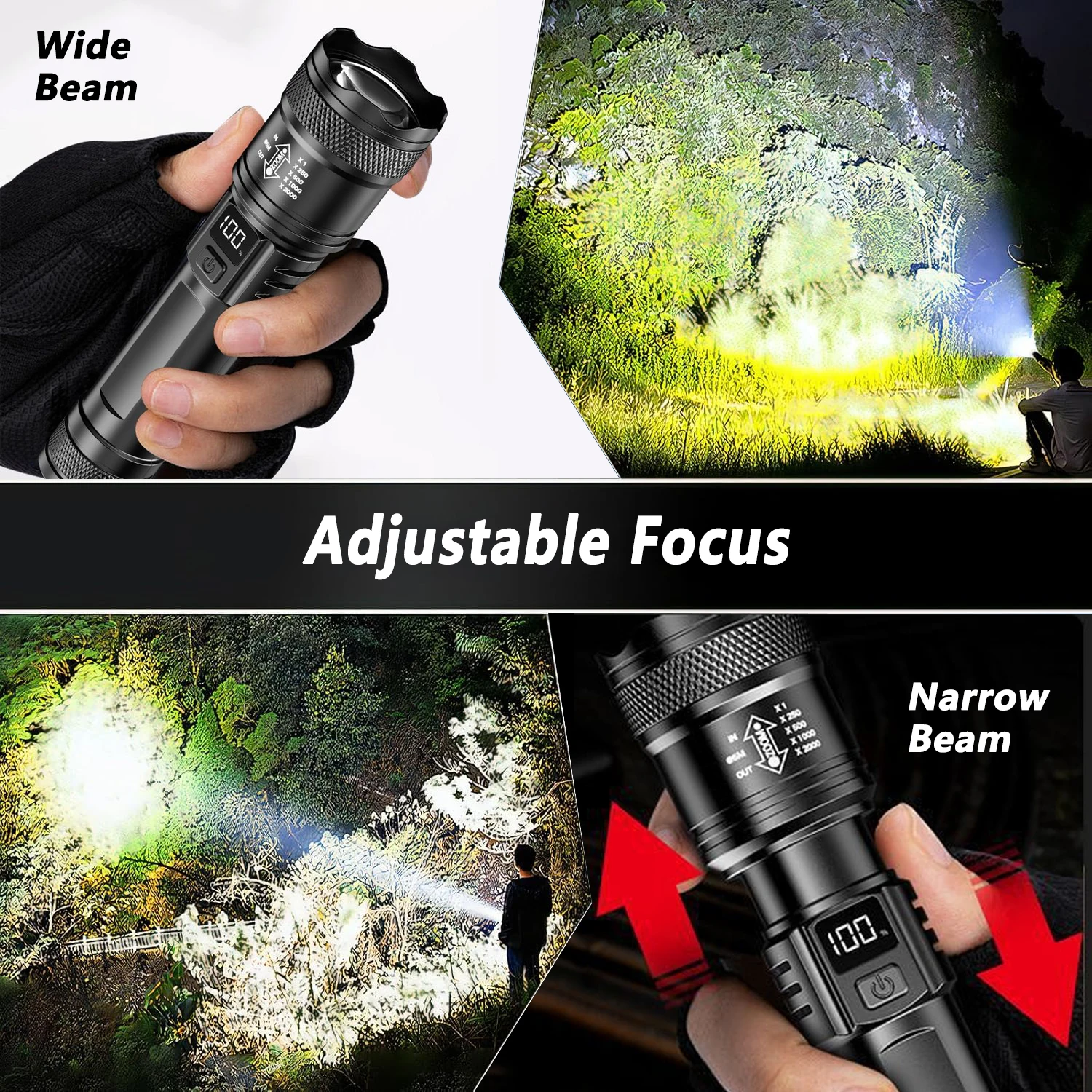 Ultra Bright LED Flashlight 20 - Outdoor Lighting Beacon ulasan dan harga