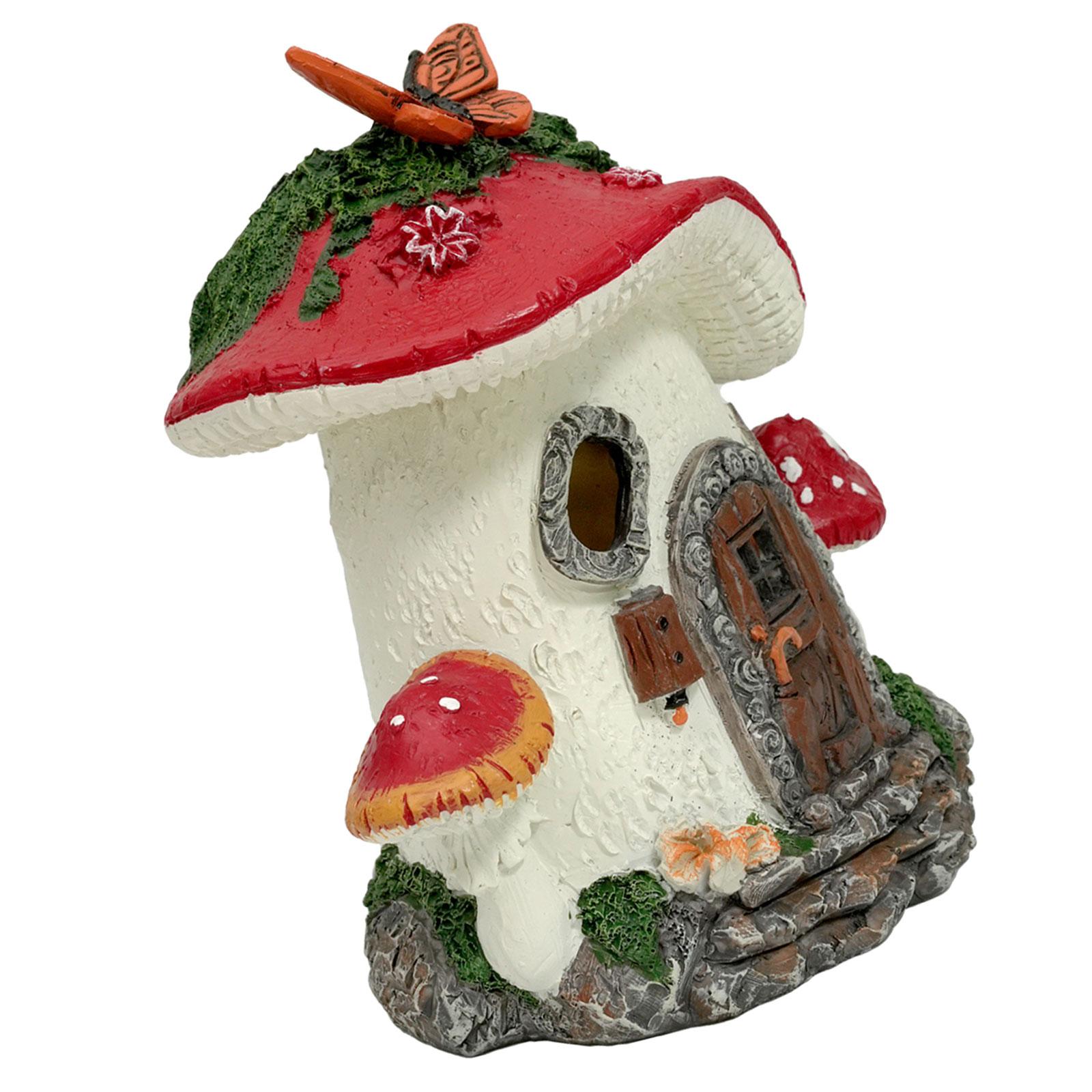 Mushroom House Statue Solar Li - Outdoor Lighting Unique ulasan dan harga