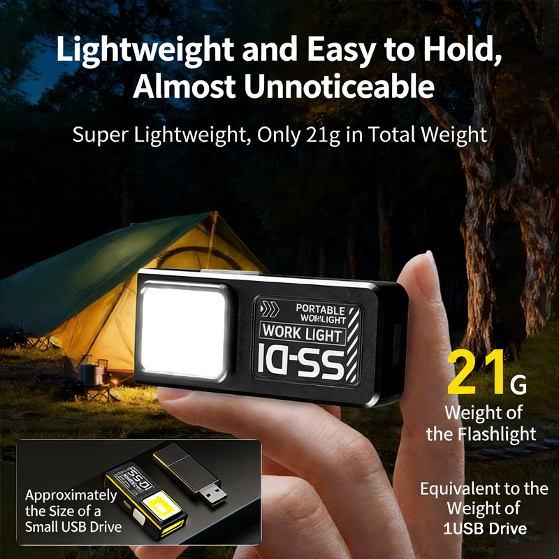 Mini COB LED Flashlight Rechar - Led Flood Light ulasan dan harga