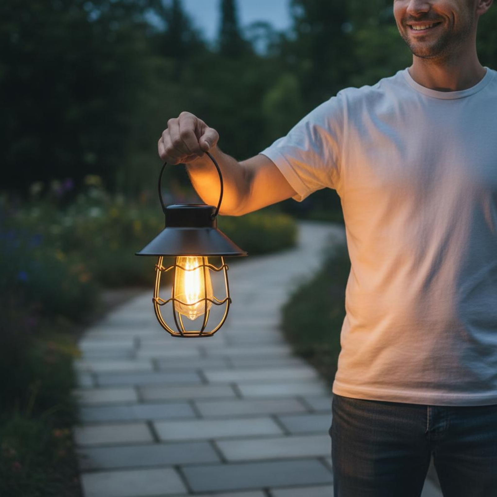 Wavy Frame Lantern Energy Savi - Outdoor Lighting Design ulasan dan harga