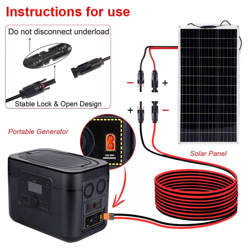 Solar Charge Cable XT60I- F Ad - Outdoor Lighting Extension Cable ulasan dan harga