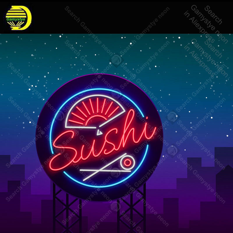 Neon Sign for Sushi logo in ne - Outdoor Lighting Expressions ulasan dan harga