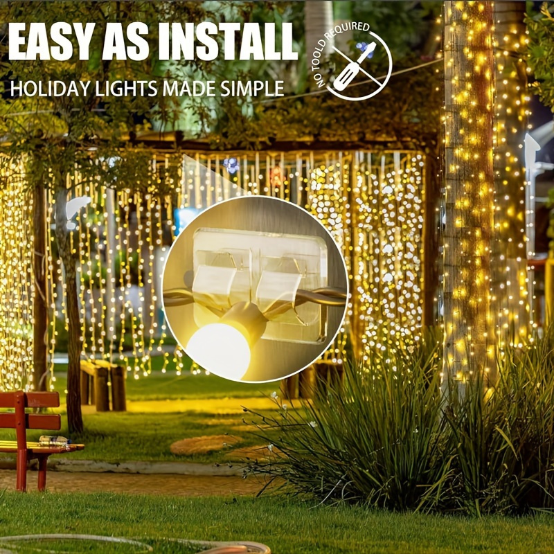 4/10pcs Hooks for Outdoor Stri - Outdoor Lighting Xmas ulasan dan harga