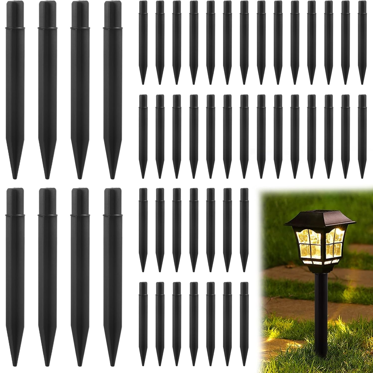 Solar Lawn Light Stakes Outdoo - Outdoor Lighting Ground Fixtures ulasan dan harga