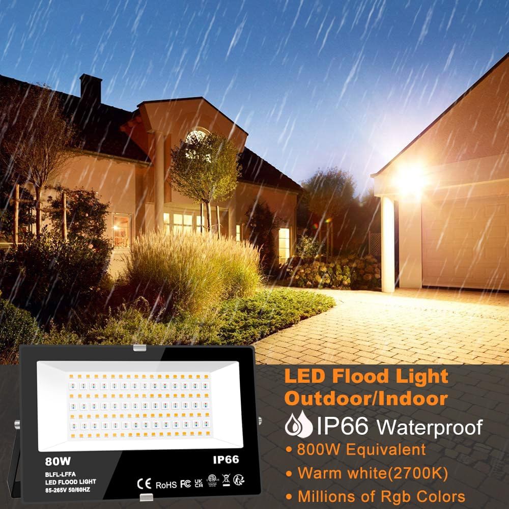 Smart RGB LED Flood Light 800W - Led Flood Light ulasan dan harga