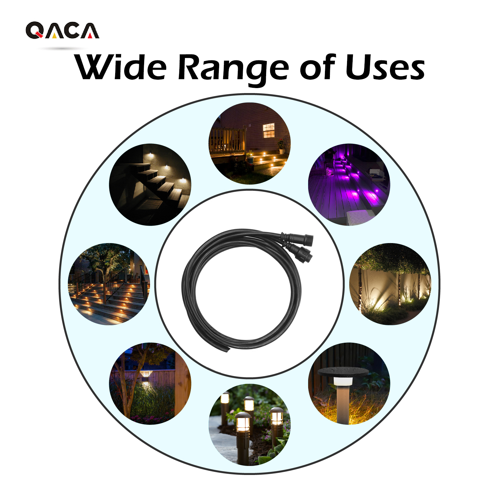 2PIN/4PIN 1meter/2meter/3meter - Outdoor Lighting Extension Cable ulasan dan harga