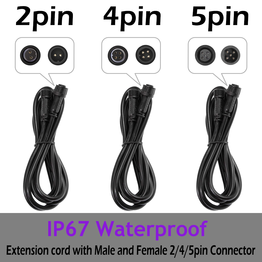 2PIN/4PIN 1meter/2meter/3meter - Outdoor Lighting Extension Cable ulasan dan harga