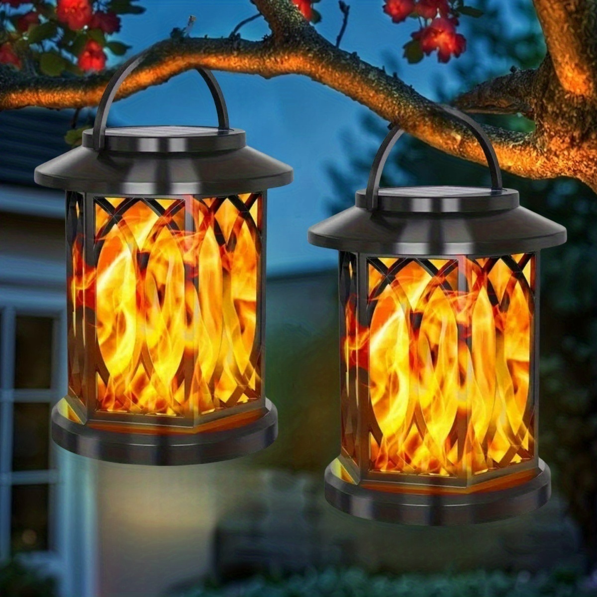 2pcs Solar Lanterns Light, Out - Outdoor Lighting Yard Decoration ulasan dan harga