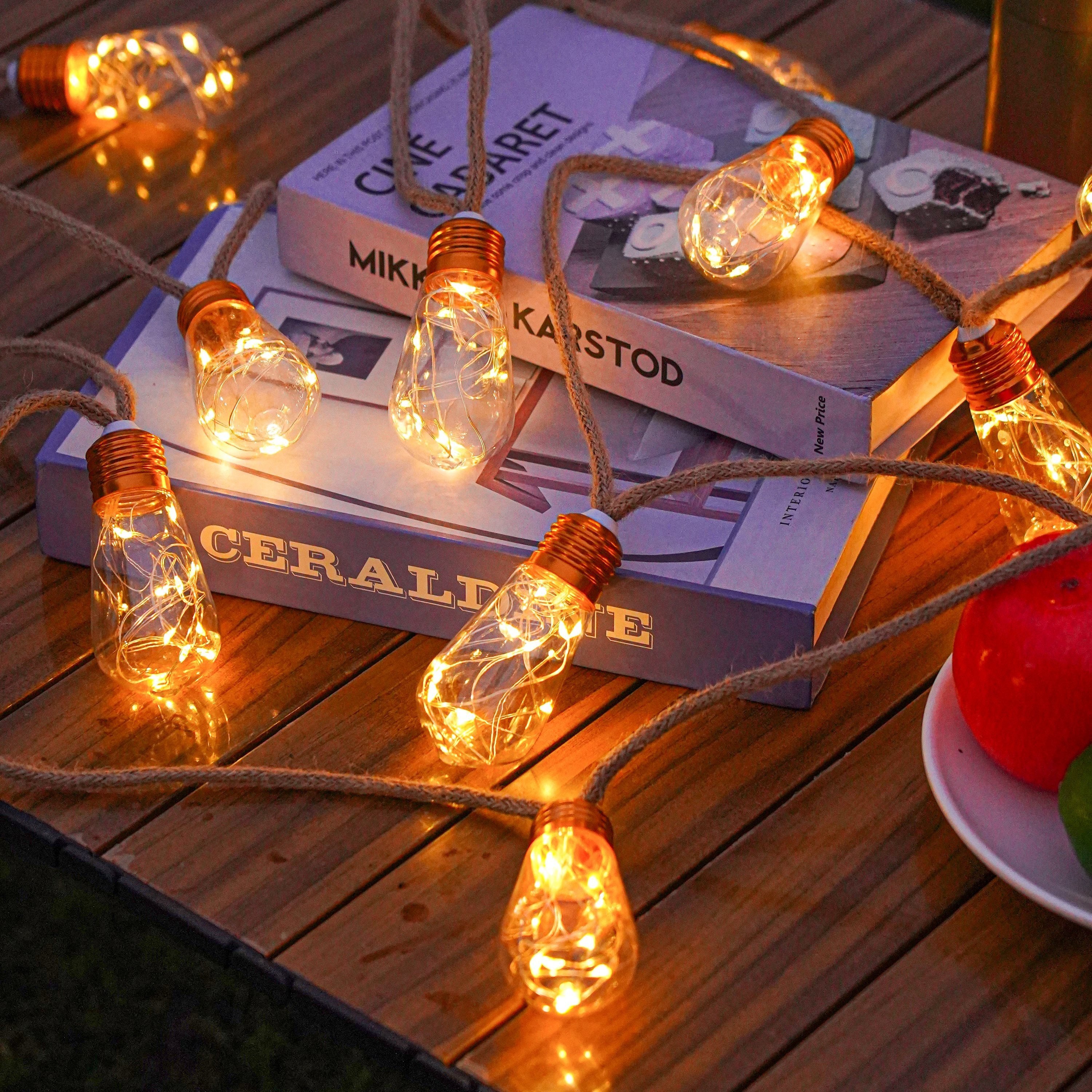 Solar String Light Outdoor Vin - String Light Bistro ulasan dan harga