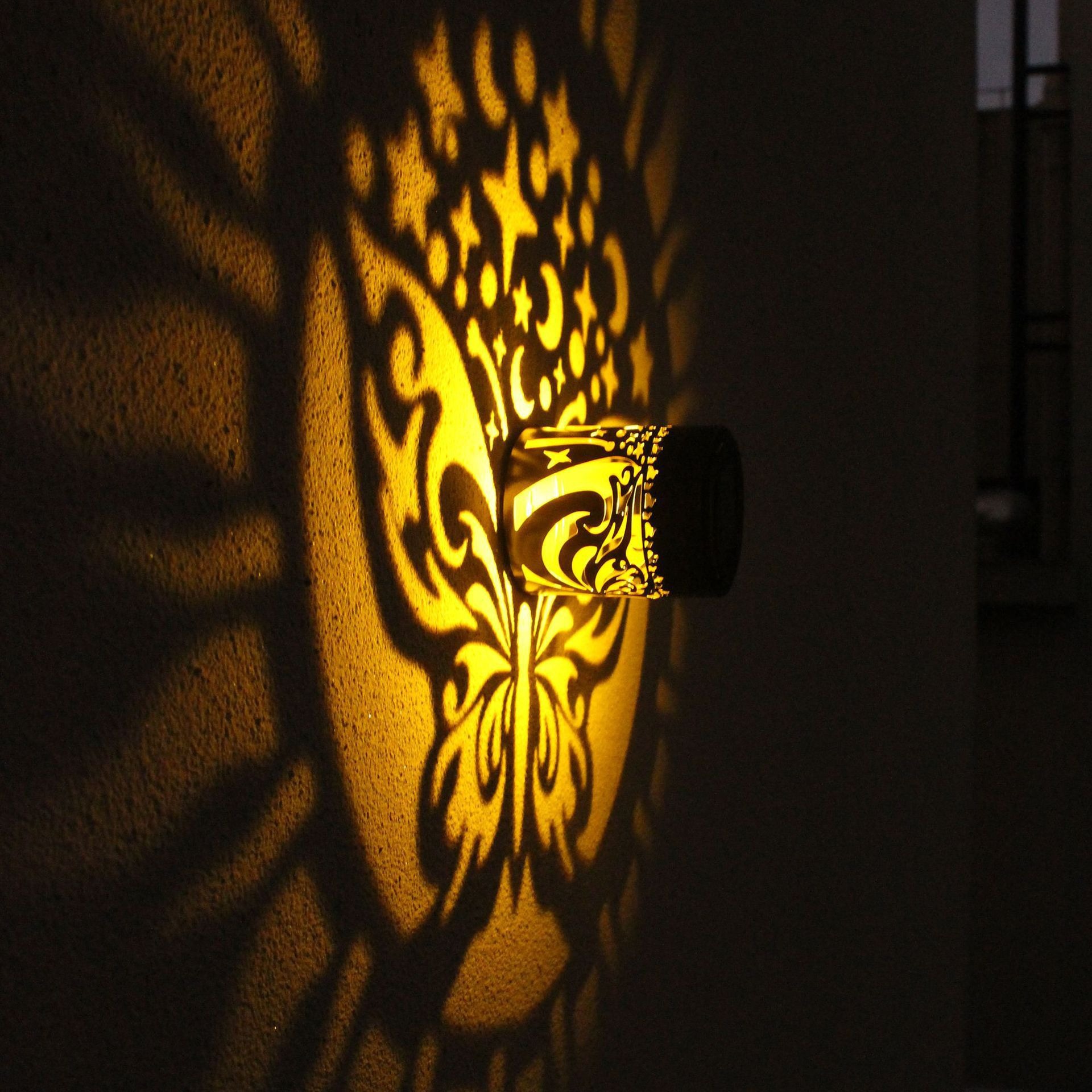 Solar Butterfly Projection Lam - Outdoor Lighting Yard Decoration ulasan dan harga