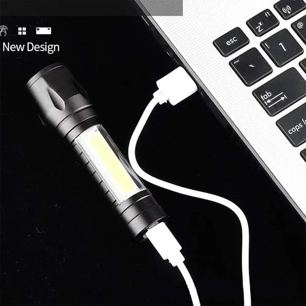Portable COB+LED Camping Light - Outdoor Lighting Beacon ulasan dan harga