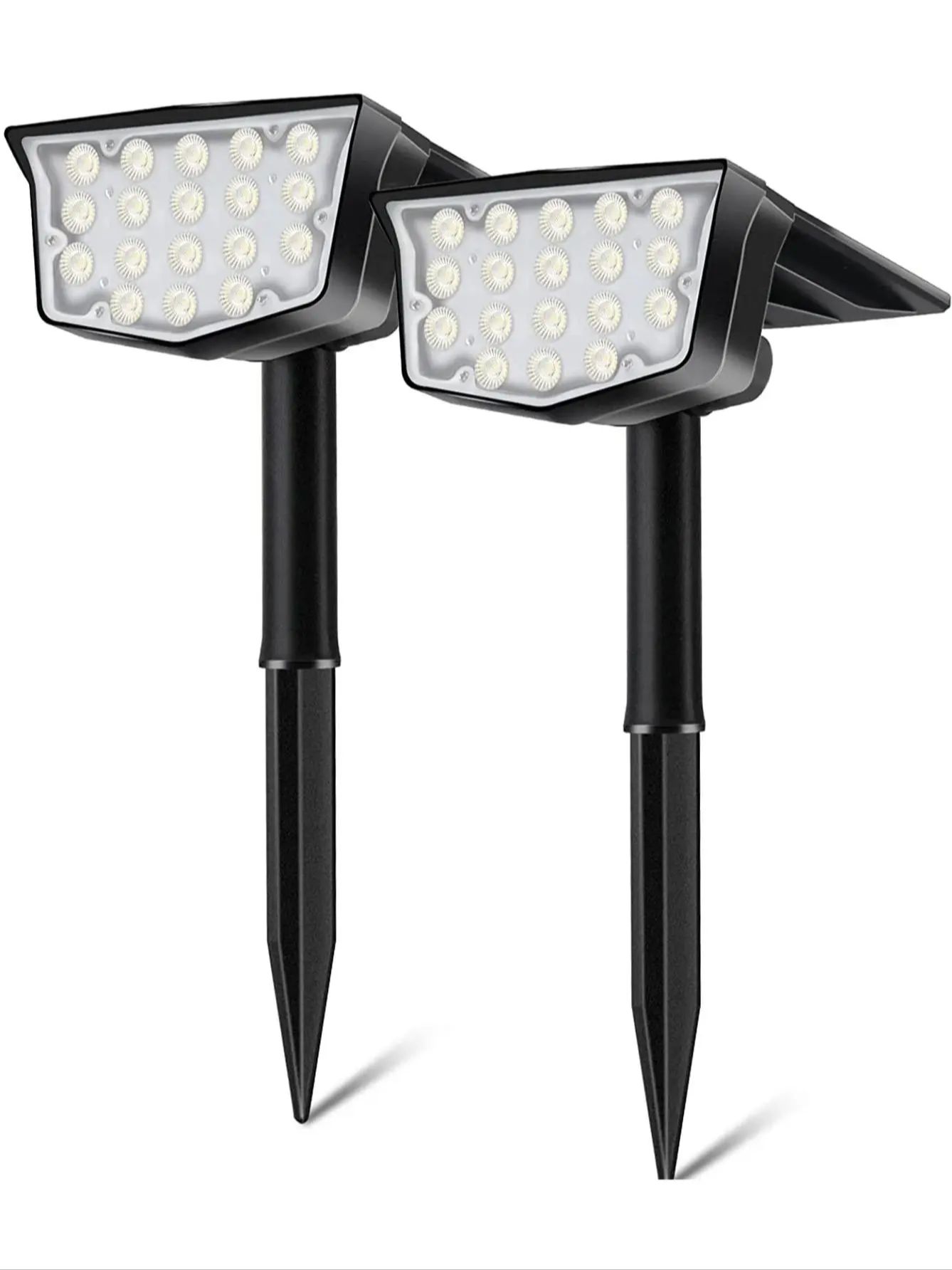 2Pcs Solar Outdoor Spot Lights - Outdoor Lighting Spotlight ulasan dan harga