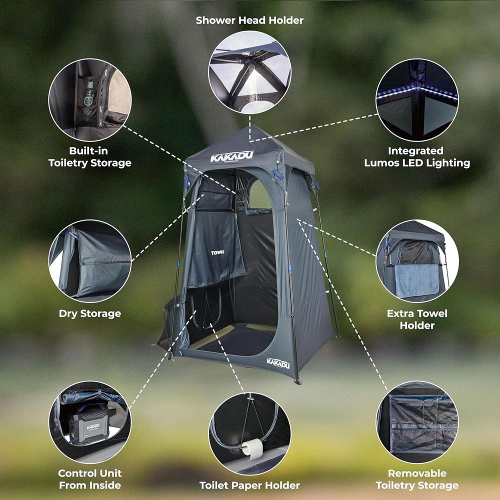 Portable Outdoor Shower Tent w - Outdoor Lighting Portable ulasan dan harga