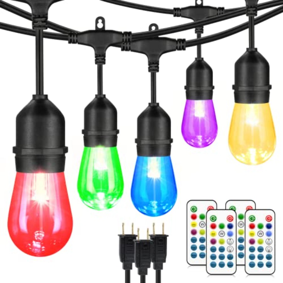 144Ft 3x48ft Multicolor Outdoo - String Light Bistro ulasan dan harga