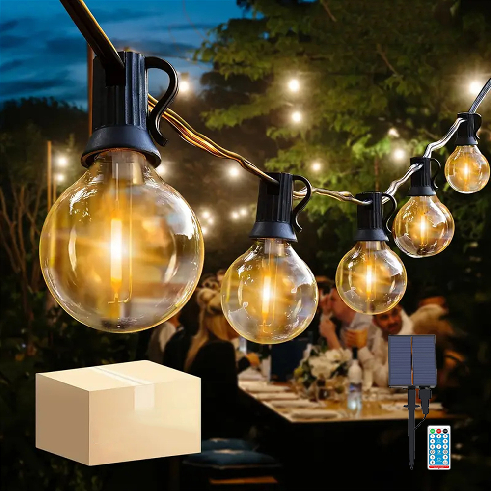Outdoor String Lights, G40 Glo - String Light Bistro ulasan dan harga