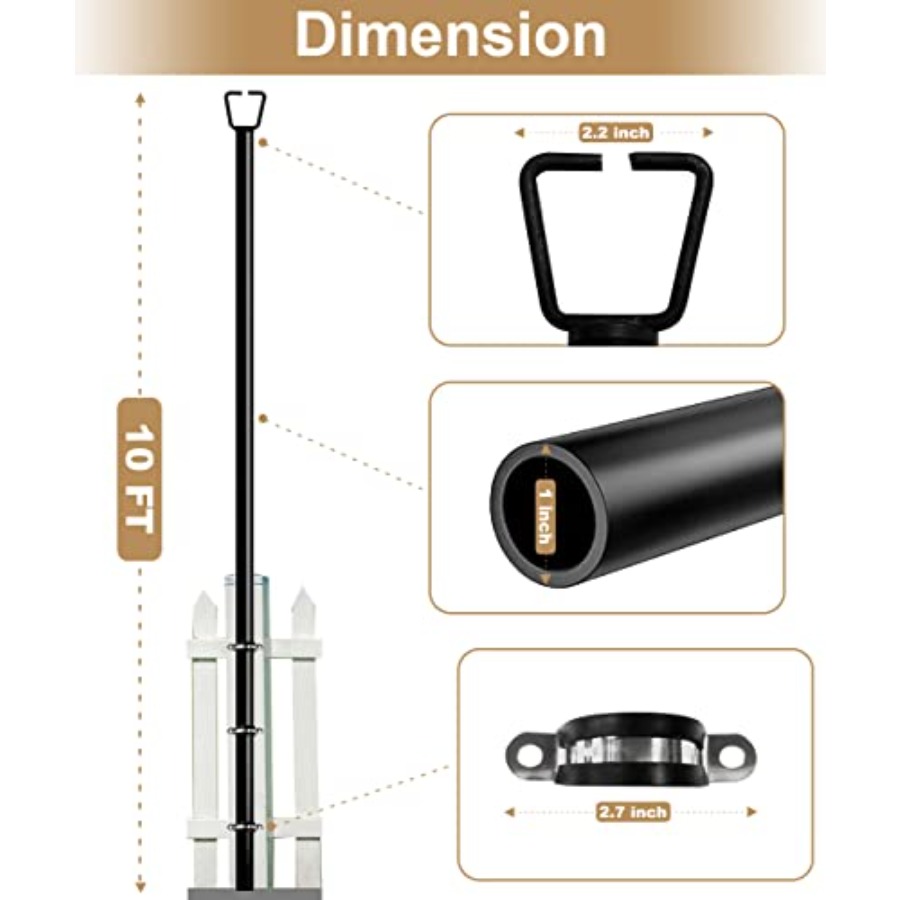 10Feet Deck String Light Poles - String Light Bistro ulasan dan harga