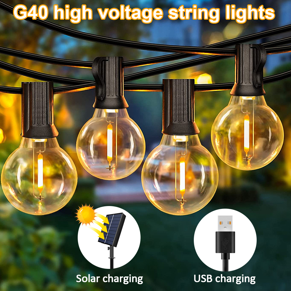 Solar String Lights Outdoor G4 - String Light Bistro ulasan dan harga