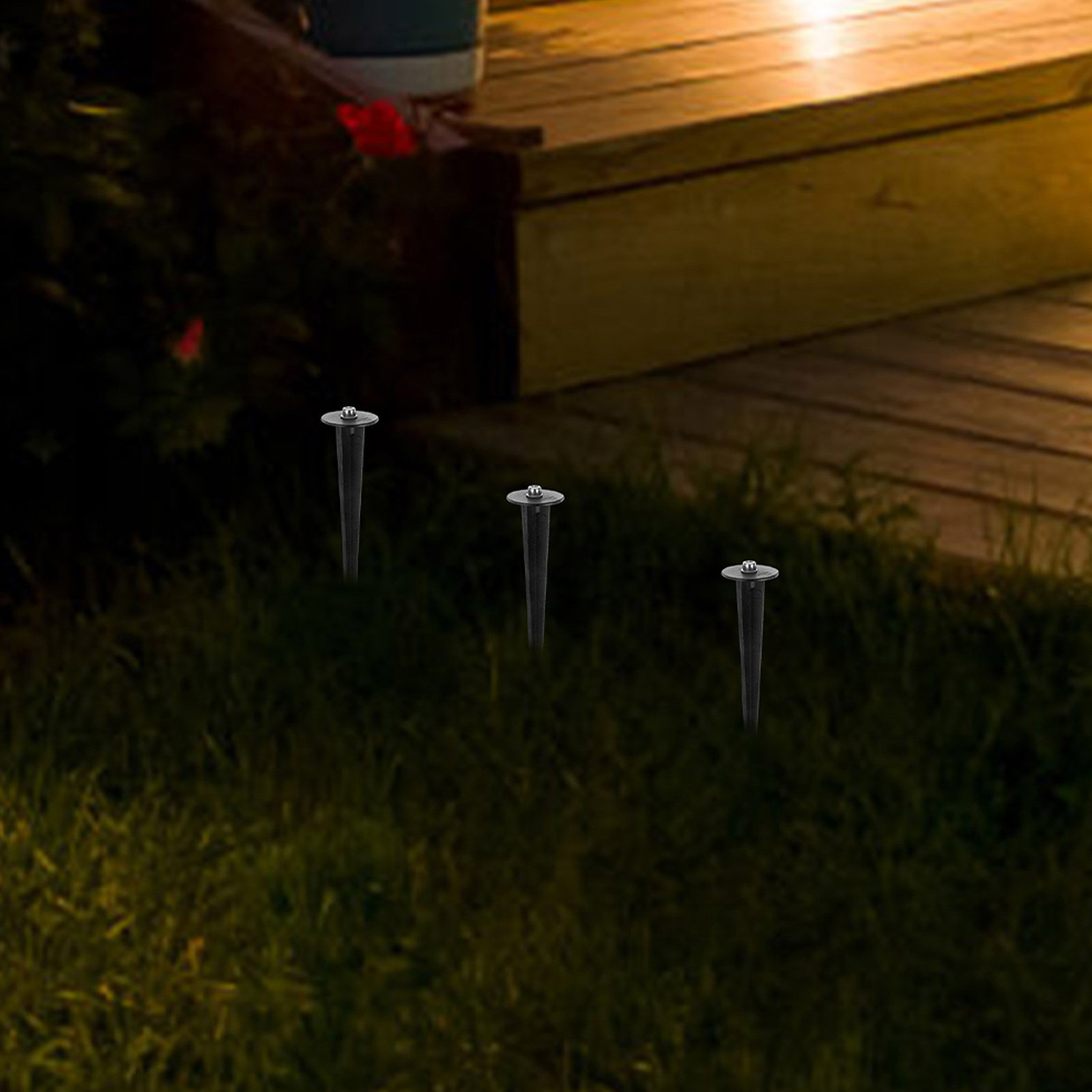 12Pcs Outdoor Solar Yard Stake - Outdoor Lighting Ground Fixtures ulasan dan harga