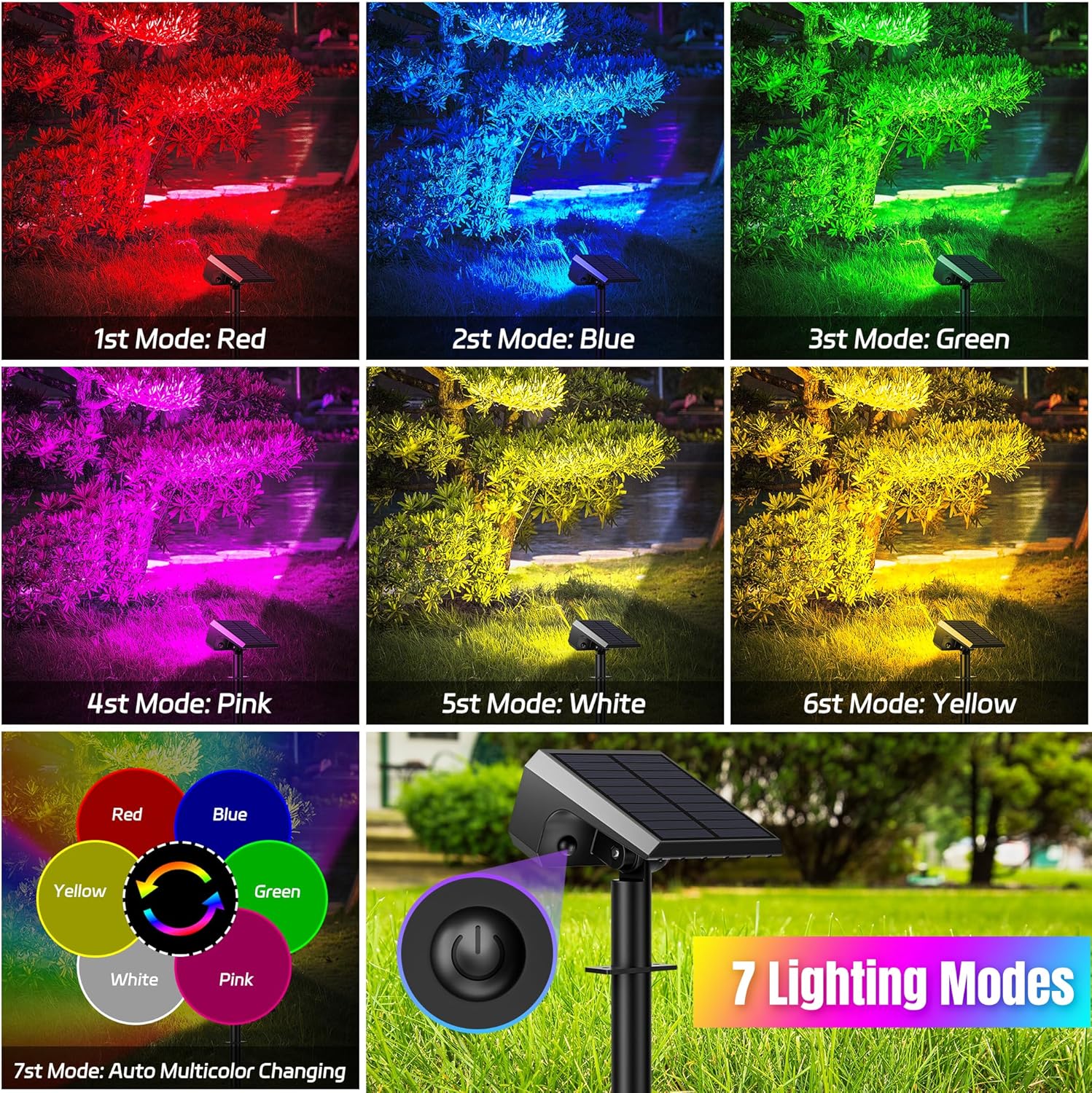 10-Pack Solar Spot Lights, 28  - Outdoor Lighting For Garden ulasan dan harga